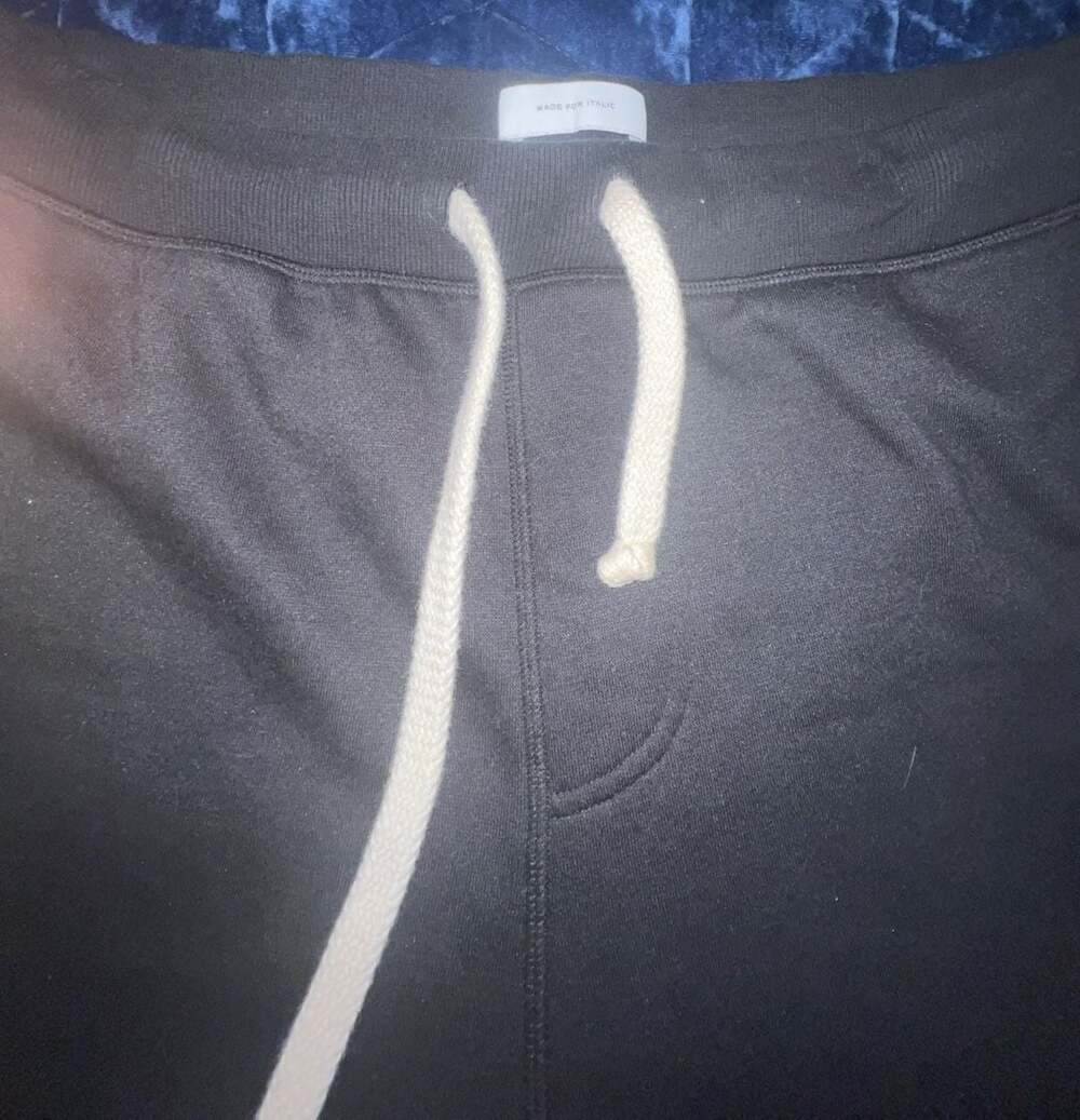 Italic Men's Fleece Jogger Sweatpants with Zipper Pockets